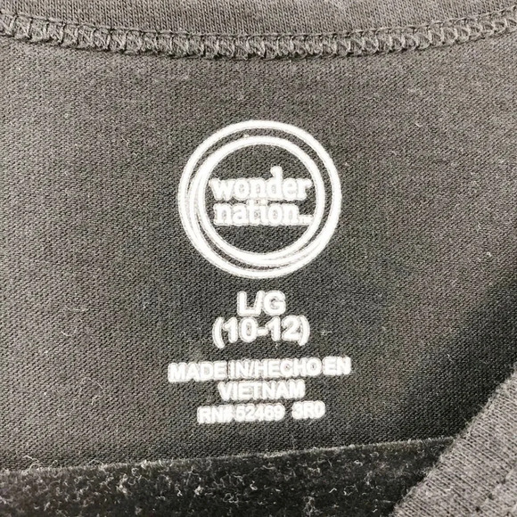 Wonder Nation Kids Girls Black Tank Top Size L - Picture 4 of 4